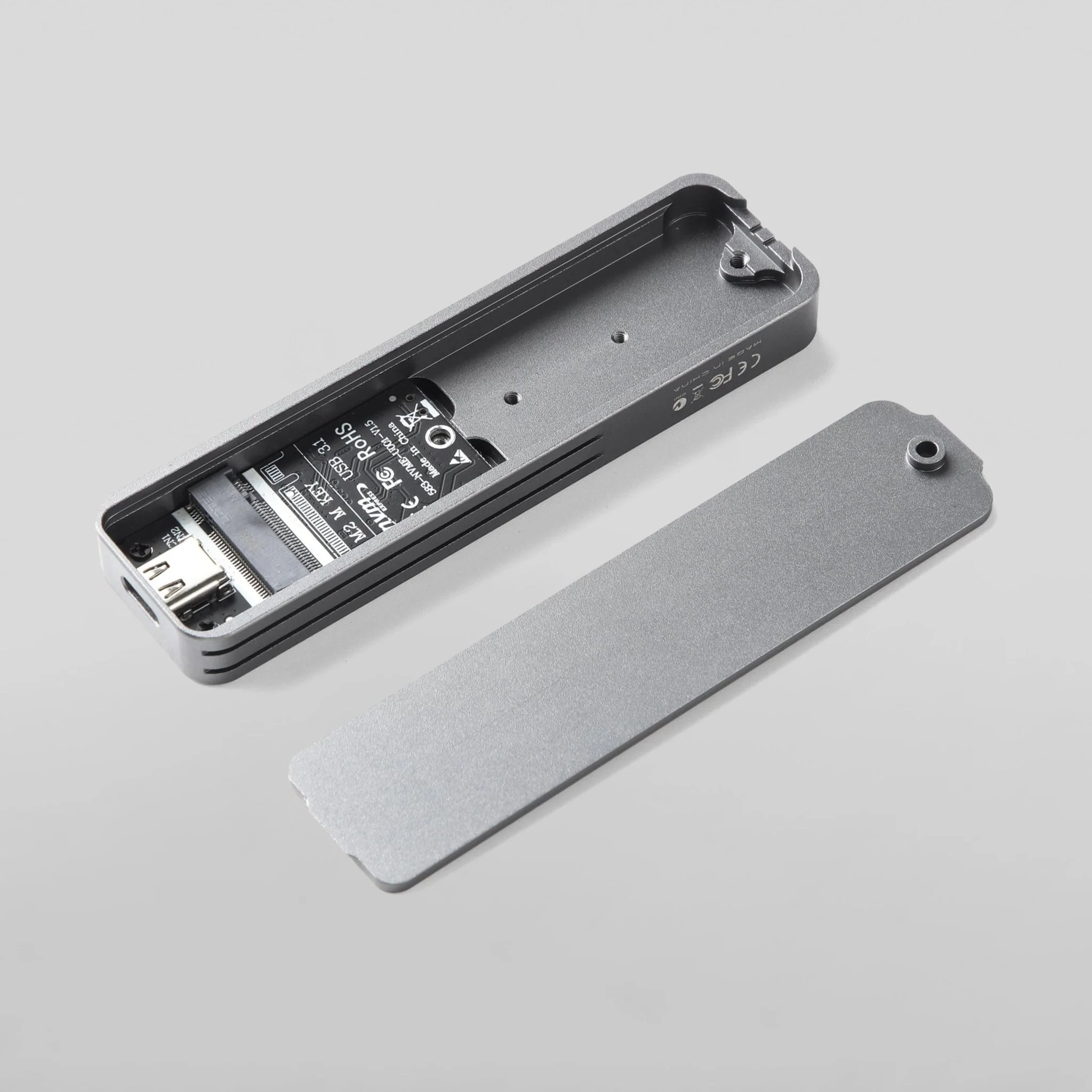 10Gbps Type-C Enclosure for M.2 NVMe SSD JMS583 USB3.1 Gen2 - Image 3